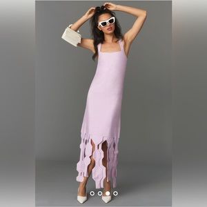 NWT: Amira Haroon Sleeveless Geometric Hem Dress